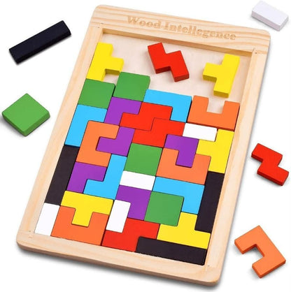 Funblast 3D Wooden Tangram Jigsaw Puzzle